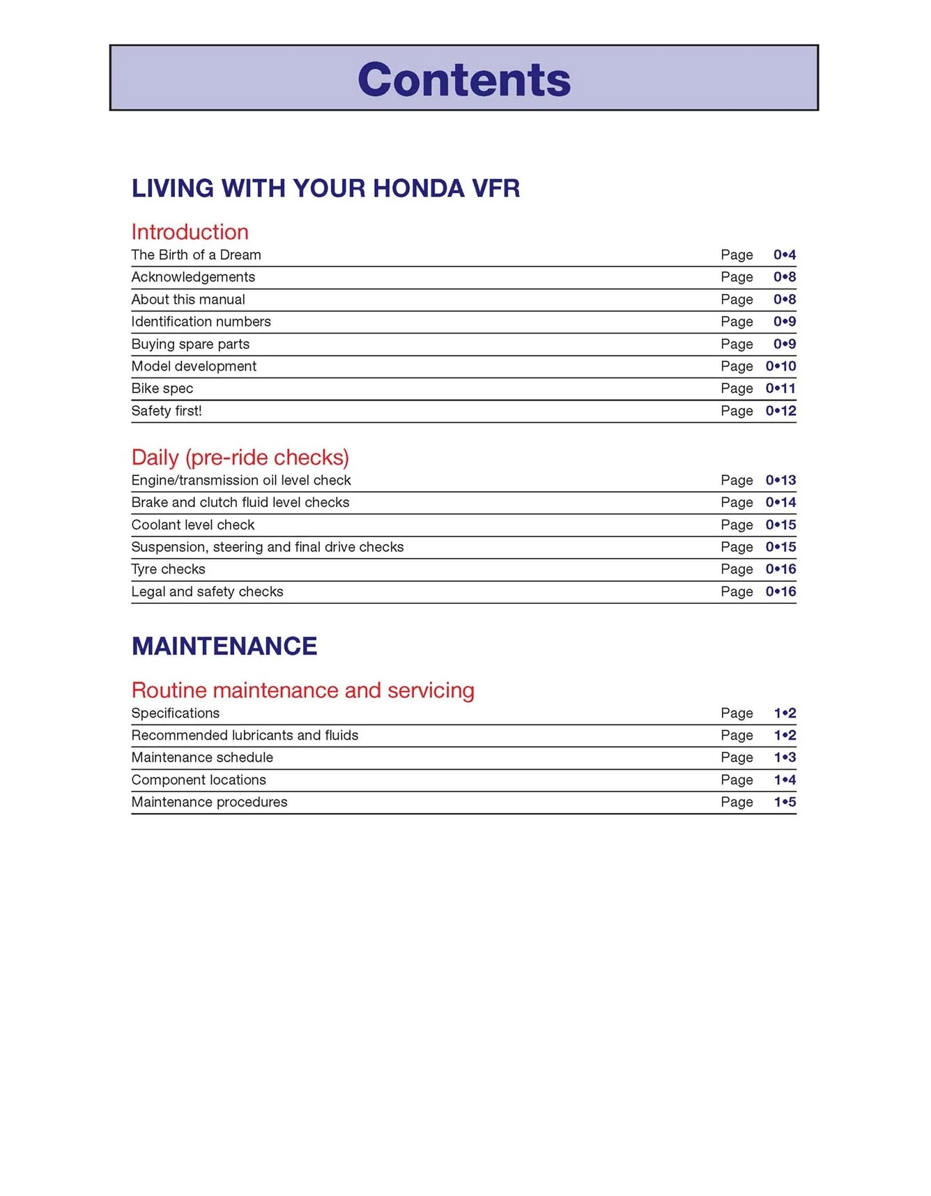 Honda VFR V-Tec V-Fours (2002-2009) Haynes Repair Manual - Image 3