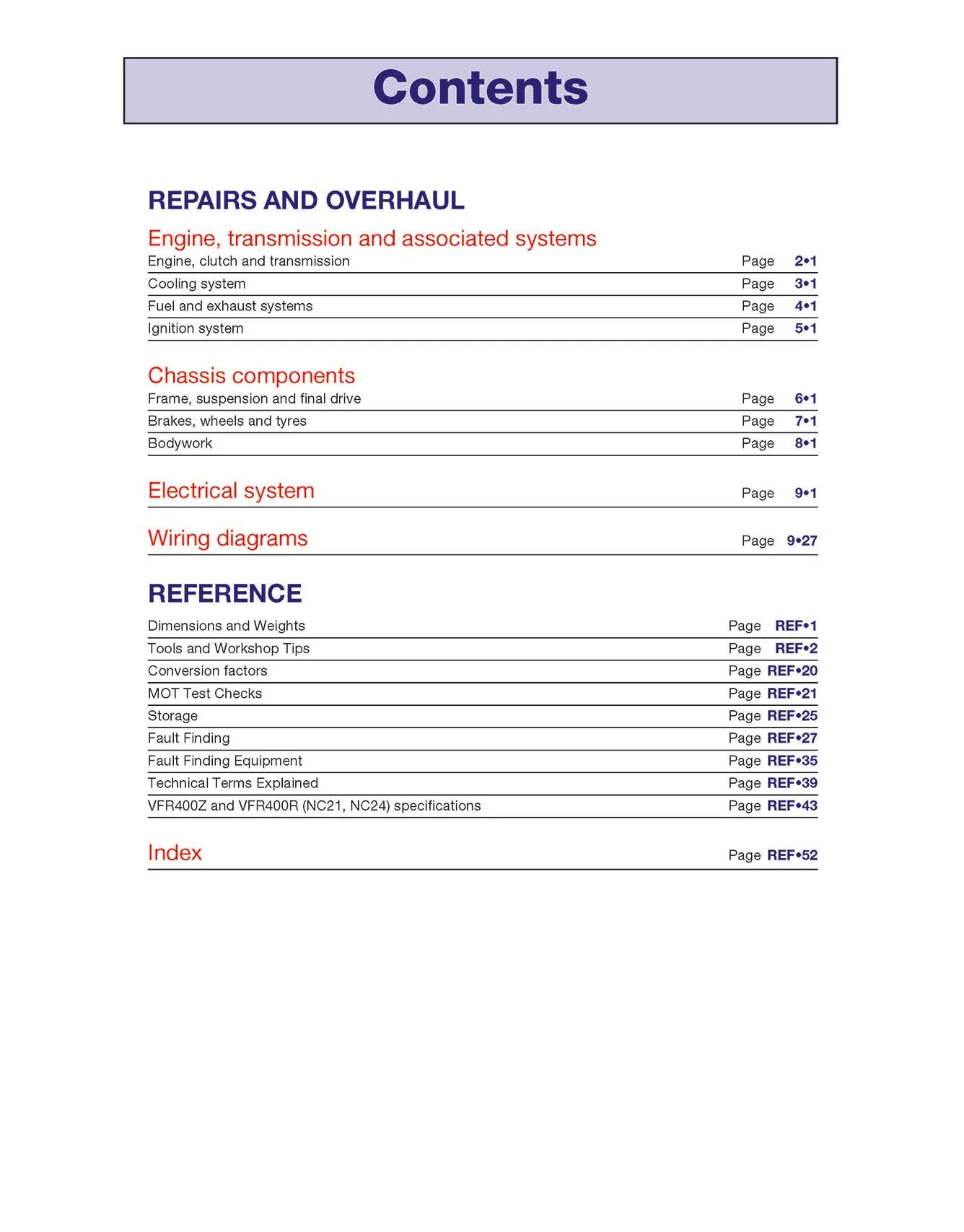 Honda VFR400 (NC30) & RVF400 (NC35) V-Fours (1989-1998) Haynes Repair Manual - Image 4