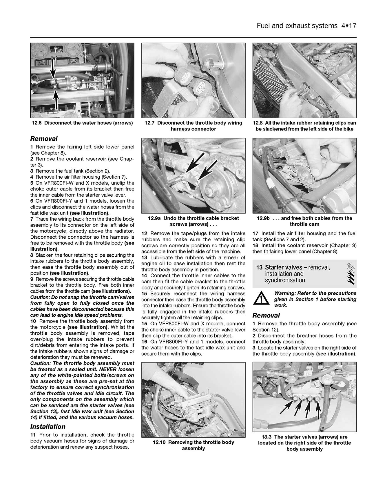 Honda VFR800 V-Fours (1997-2001) Haynes Repair Manual - Image 6