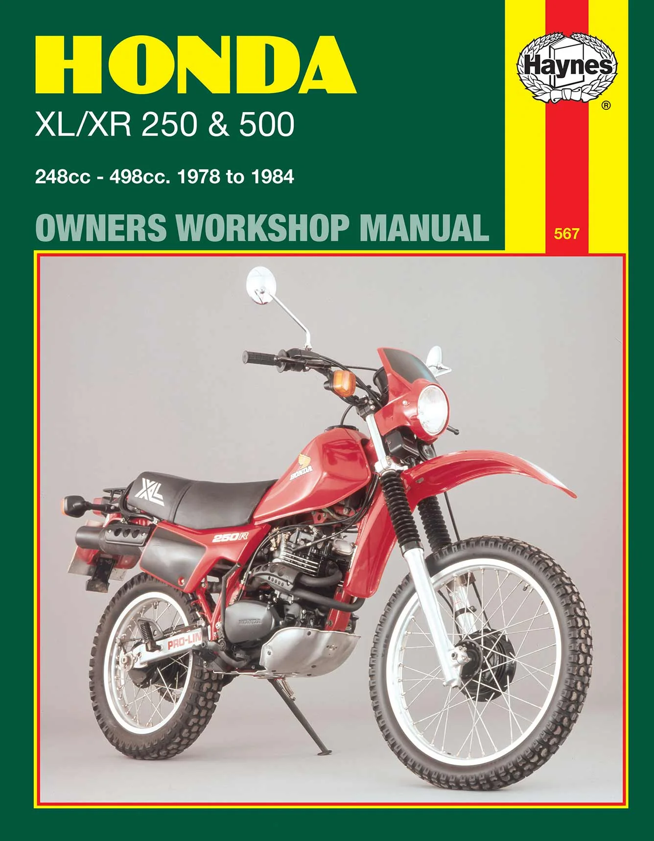 Honda XL/XR 250 & 500 (1978-1984) Haynes Repair Manual