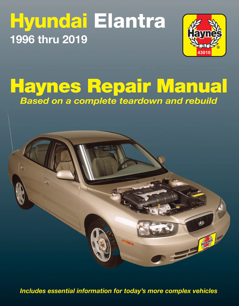 Hyundai Elantra (1996-2019) Haynes Repair Manual (USA)