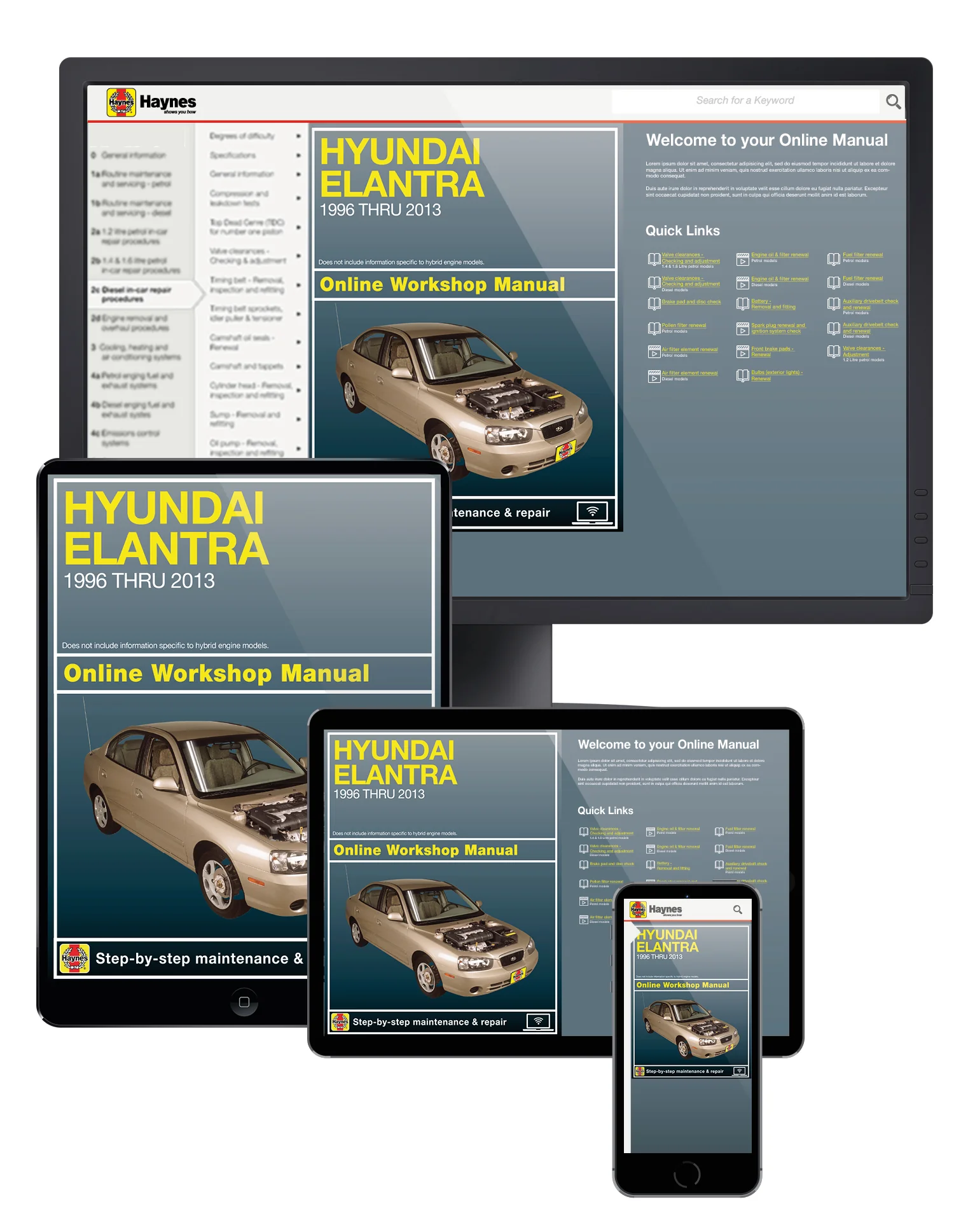 Hyundai Elantra (1996-2019) Haynes Repair Manual (USA) - Image 2