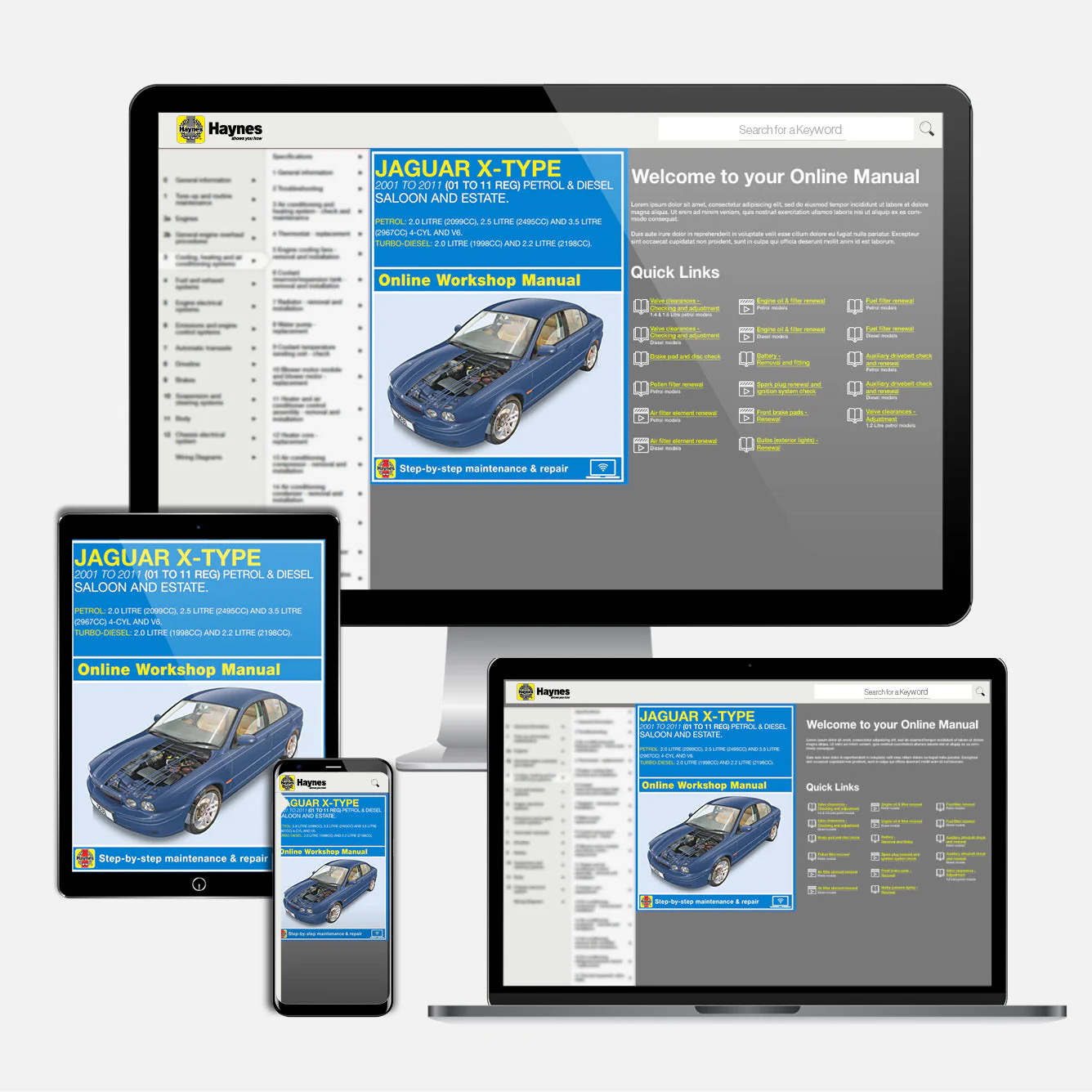 Jaguar X Type Petrol & Diesel (2001-2011) Haynes Repair Manual - Image 9
