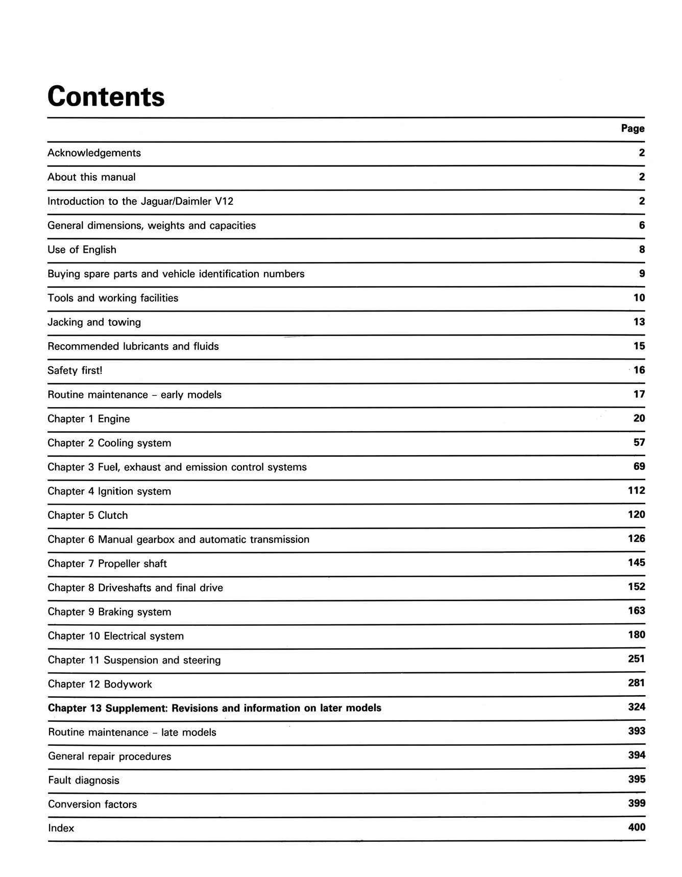 Jaguar XJ12, XJS & Sovereign; Daimler Double Six (1972-1988) Haynes Repair Manual - Image 3