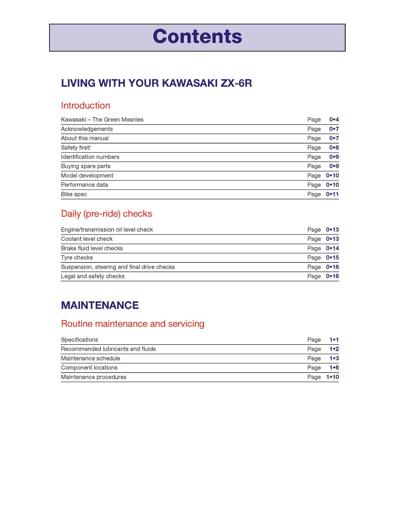Kawasaki ZX-6R Ninja Fours (1995-2002) Haynes Repair Manual - Image 3