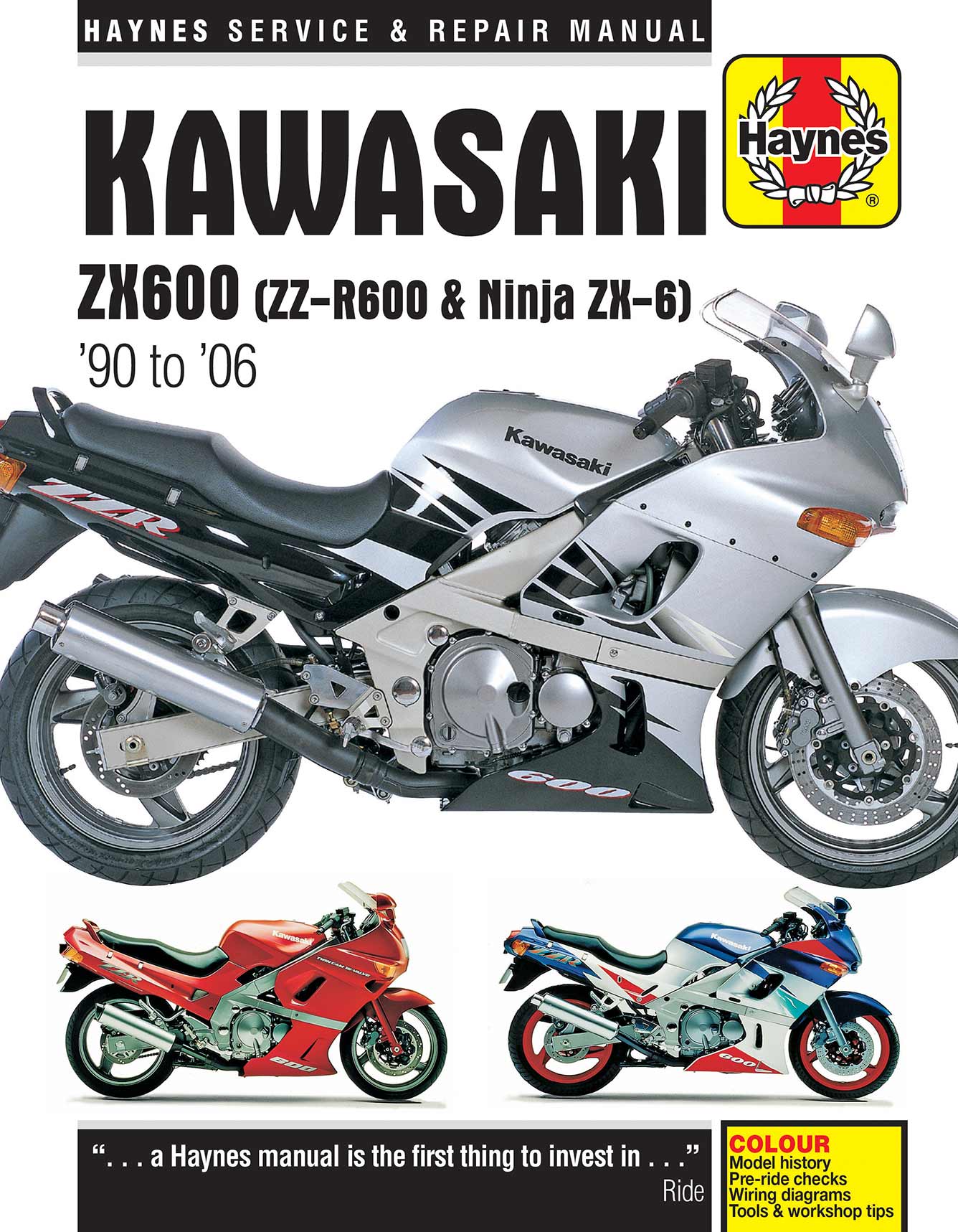 Kawasaki ZX600 (ZZ-R600 & Ninja ZX6) (1990-2006) Haynes Repair Manual