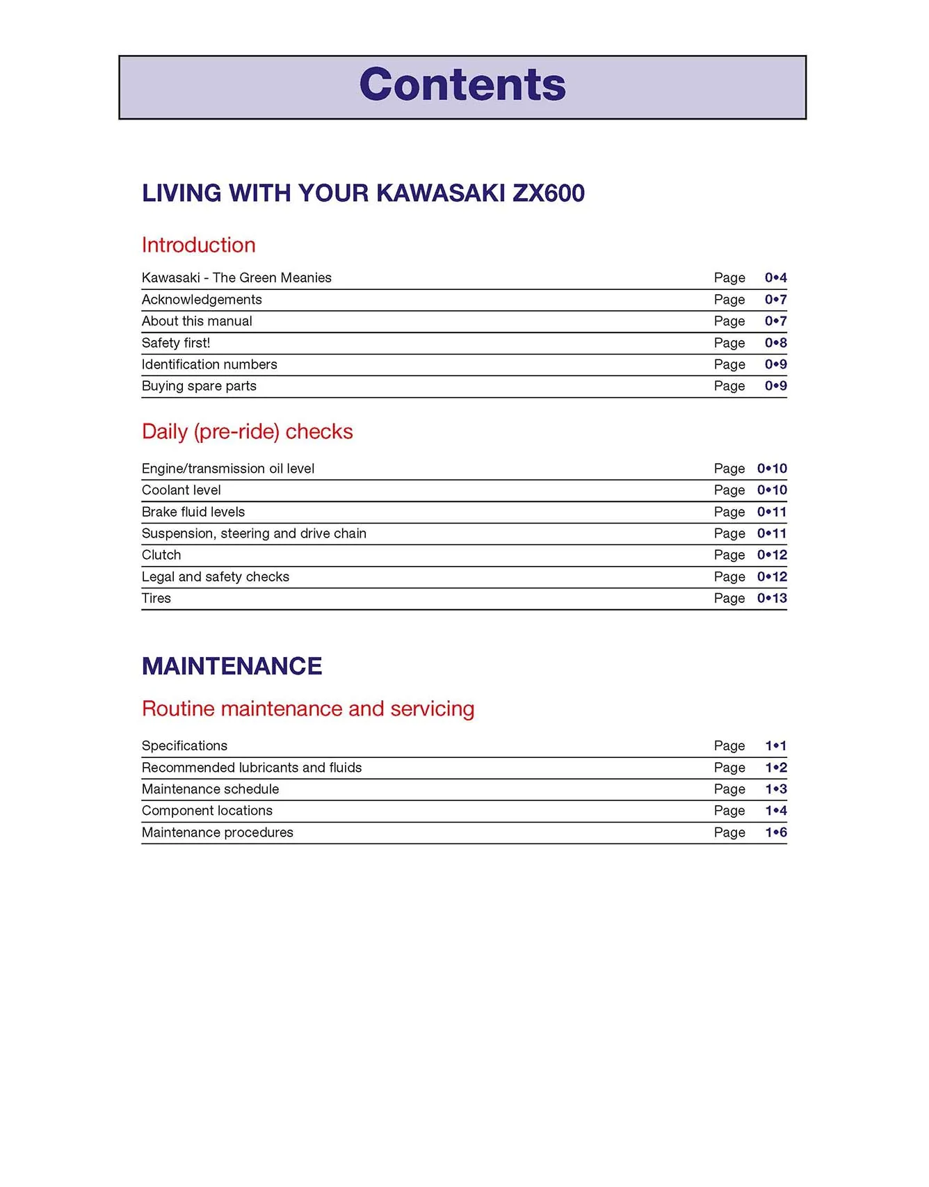 Kawasaki ZX600 (ZZ-R600 & Ninja ZX6) (1990-2006) Haynes Repair Manual - Image 3