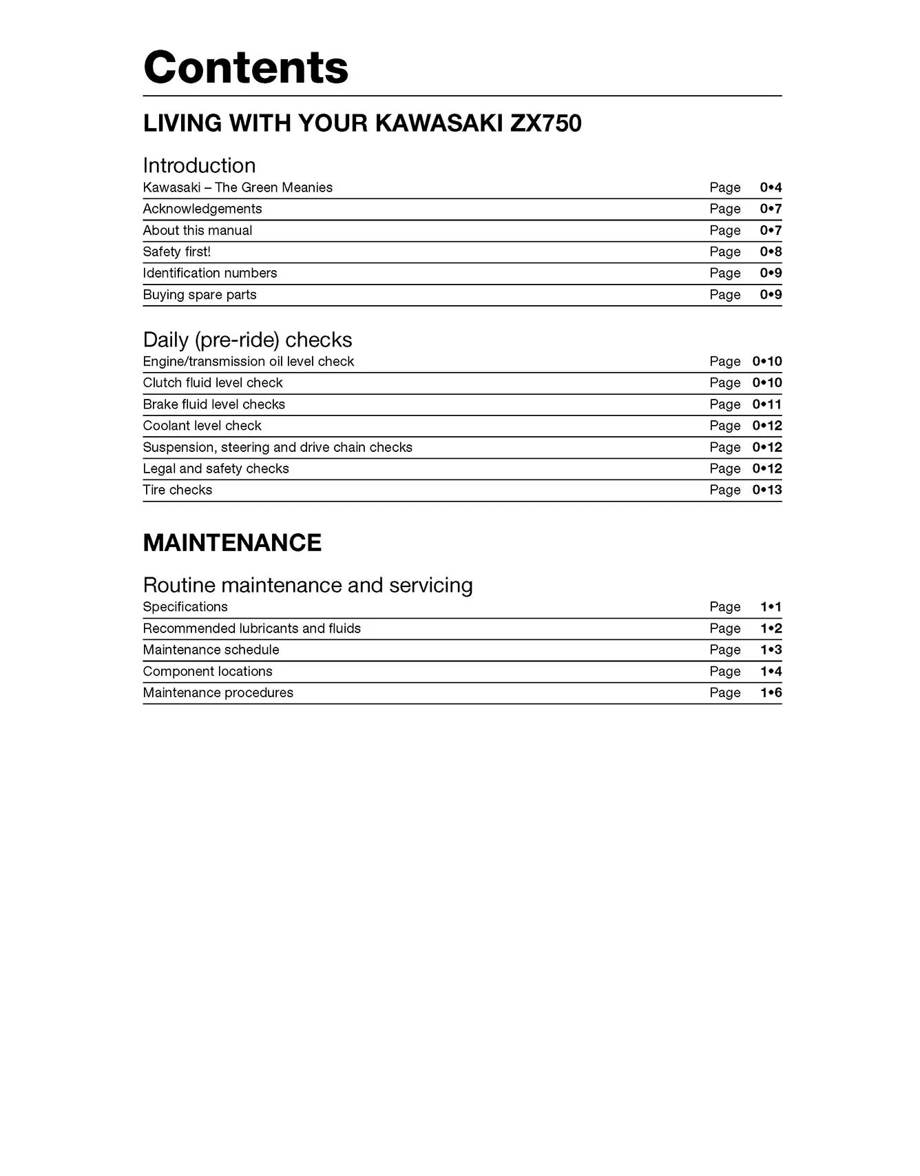 Kawasaki ZX750 (Ninja ZX-7 & ZXR750) Fours (1989-1996) Haynes Repair Manual - Image 3