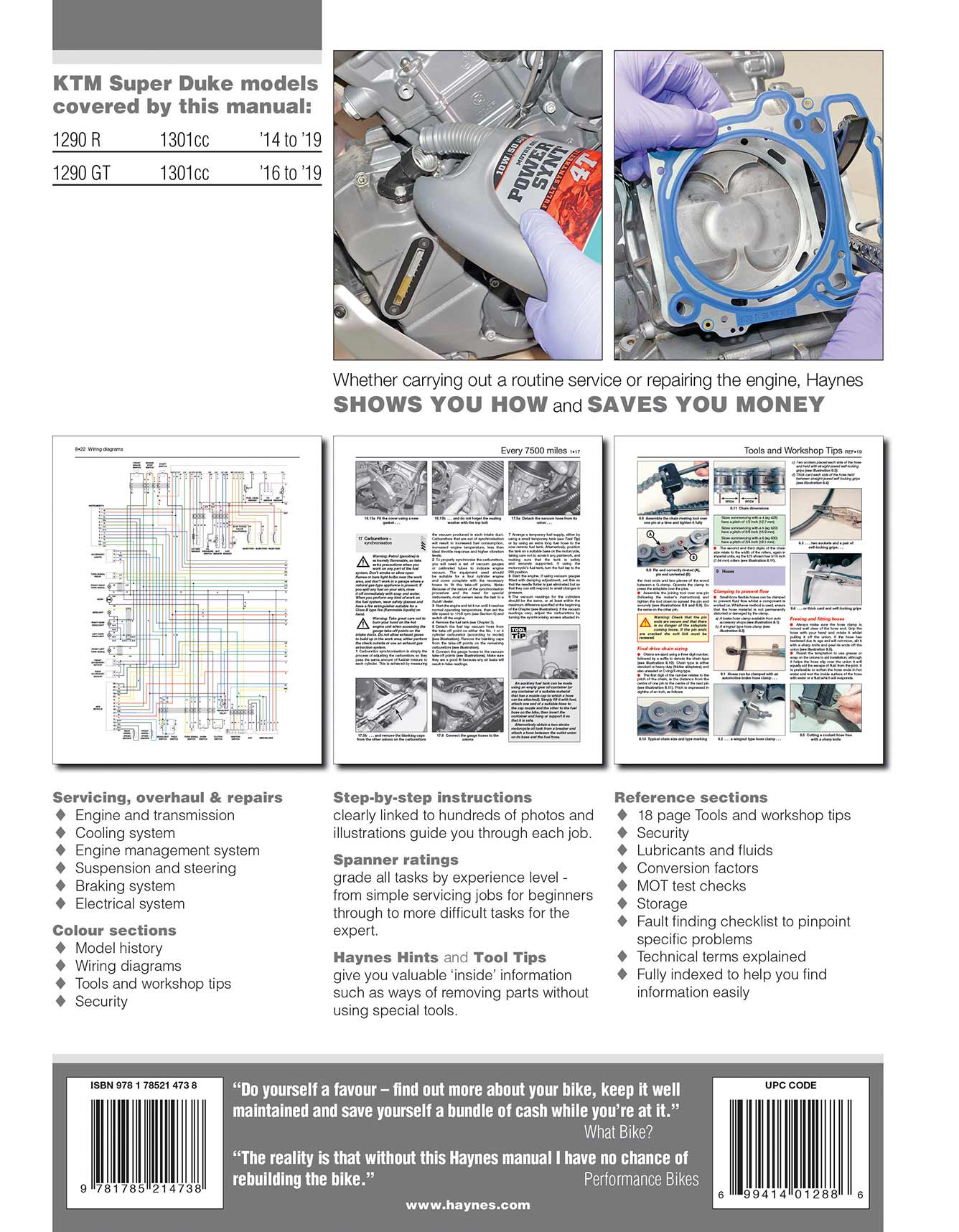 KTM 1290 Super Duke (2014-2019) Haynes Repair Manual - Image 3