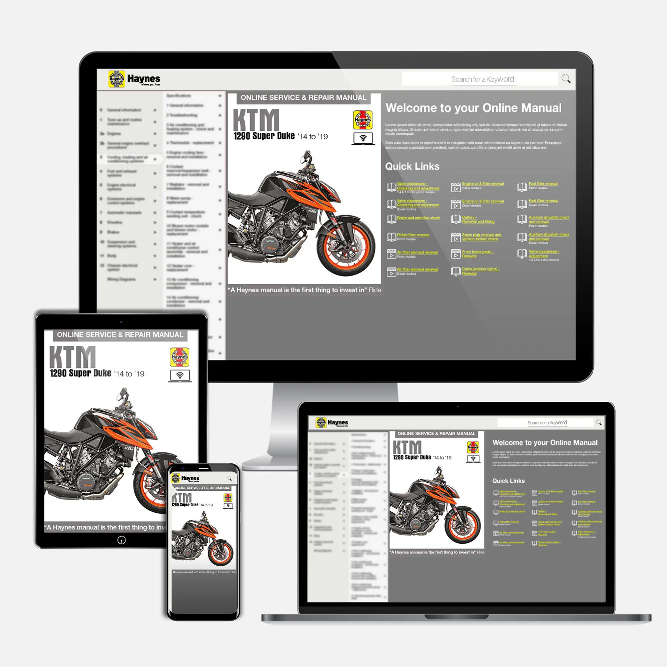 KTM 1290 Super Duke (2014-2019) Haynes Repair Manual - Image 9