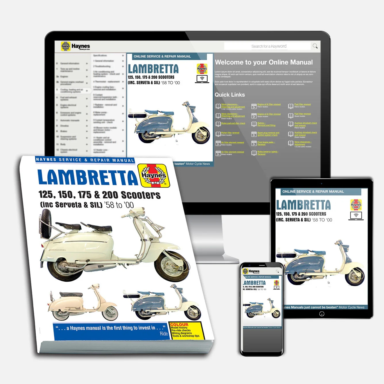 Lambretta Scooters (1958-2000) Haynes Repair Manual