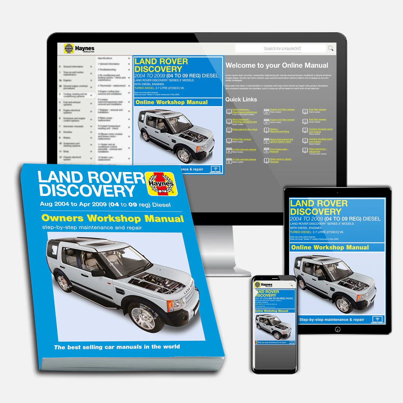 Land Rover Discovery Diesel (Aug 2004-Apr 2009) Haynes Repair Manual