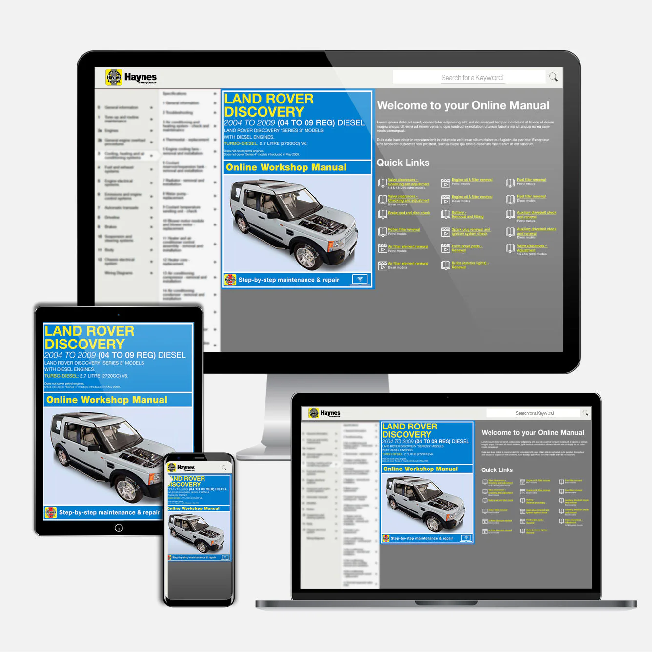 Land Rover Discovery Diesel (Aug 2004-Apr 2009) Haynes Repair Manual - Image 9