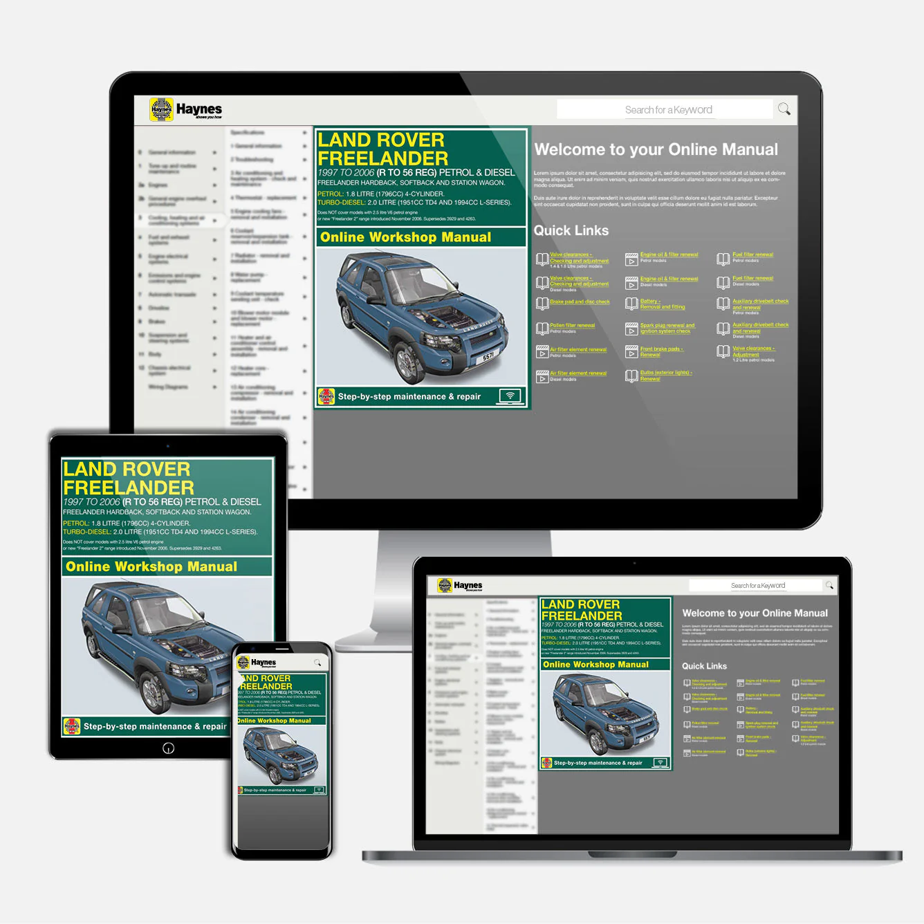 Land Rover Freelander (1997-Oct 2006) Haynes Repair Manual - Image 9