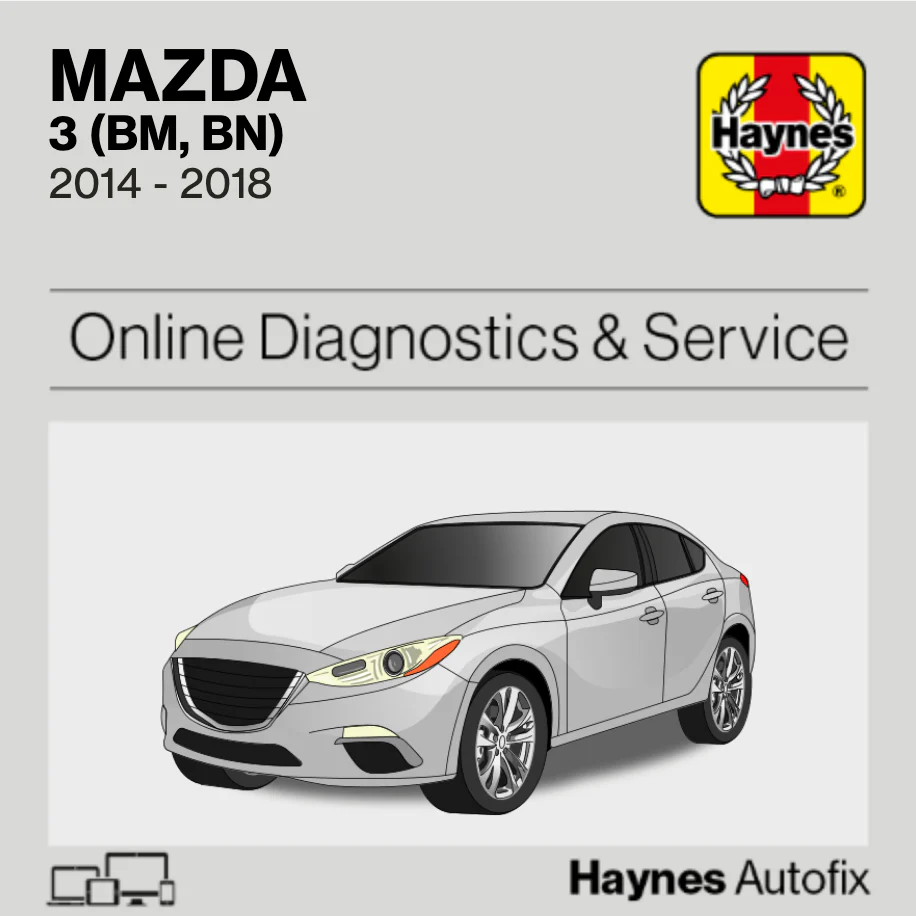 Mazda 3 (BM, BN) 2014 to 2018 Haynes Online Diagnostics & Service Guide
