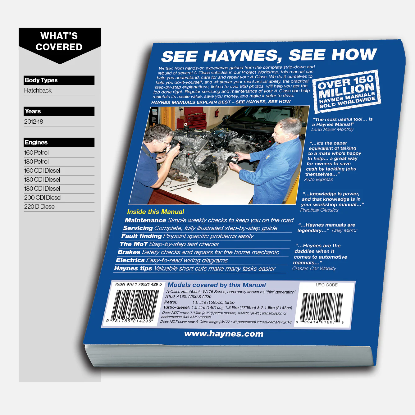 Mercedes-Benz A-Class Sept 2012-May 2018 (62 to 18 reg) Petrol & Diesel Haynes Repair Manual - Image 3