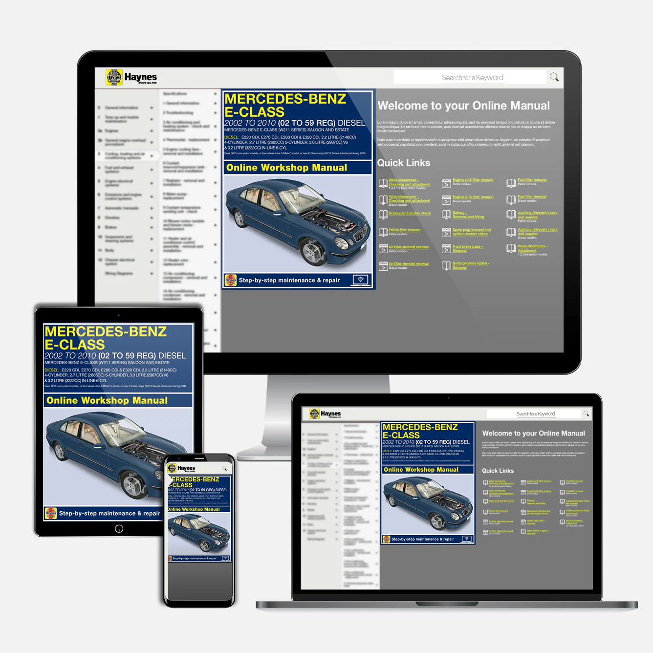 Mercedes-Benz E-Class Diesel (2002-2010) Haynes Repair Manual - Image 9