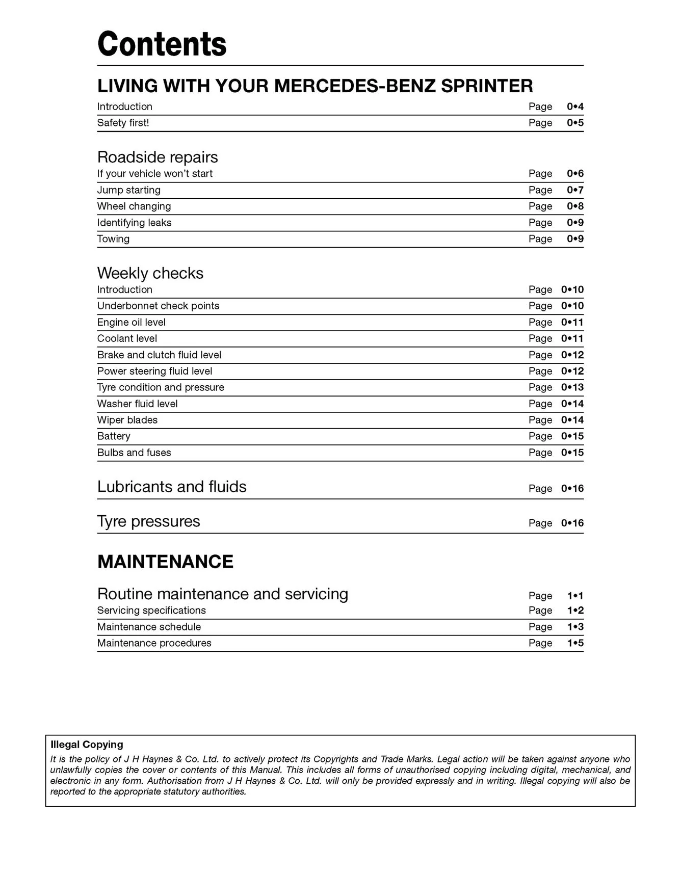 Mercedes-Benz Sprinter Diesel Vans July 2009-May 2018 (09 to 18 reg) Haynes Repair Manual - Image 4