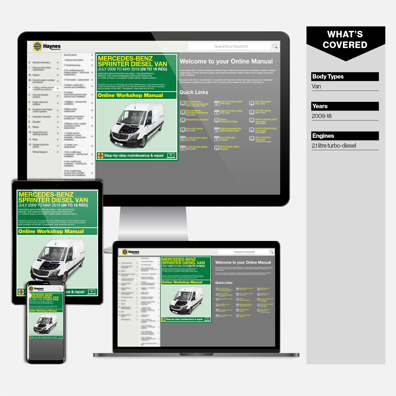 Mercedes-Benz Sprinter Diesel Vans July 2009-May 2018 (09 to 18 reg) Haynes Repair Manual - Image 9