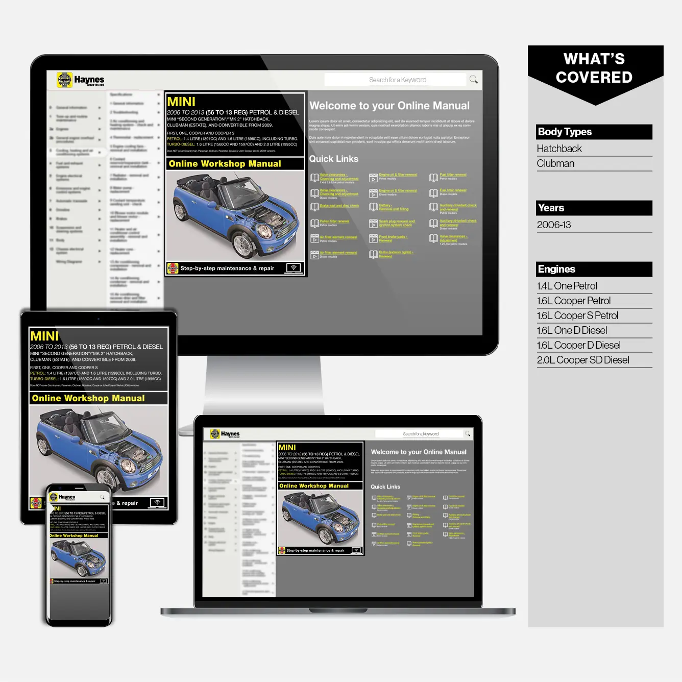 MINI Petrol & Diesel (Nov 2006-2013) Haynes Repair Manual - Image 3