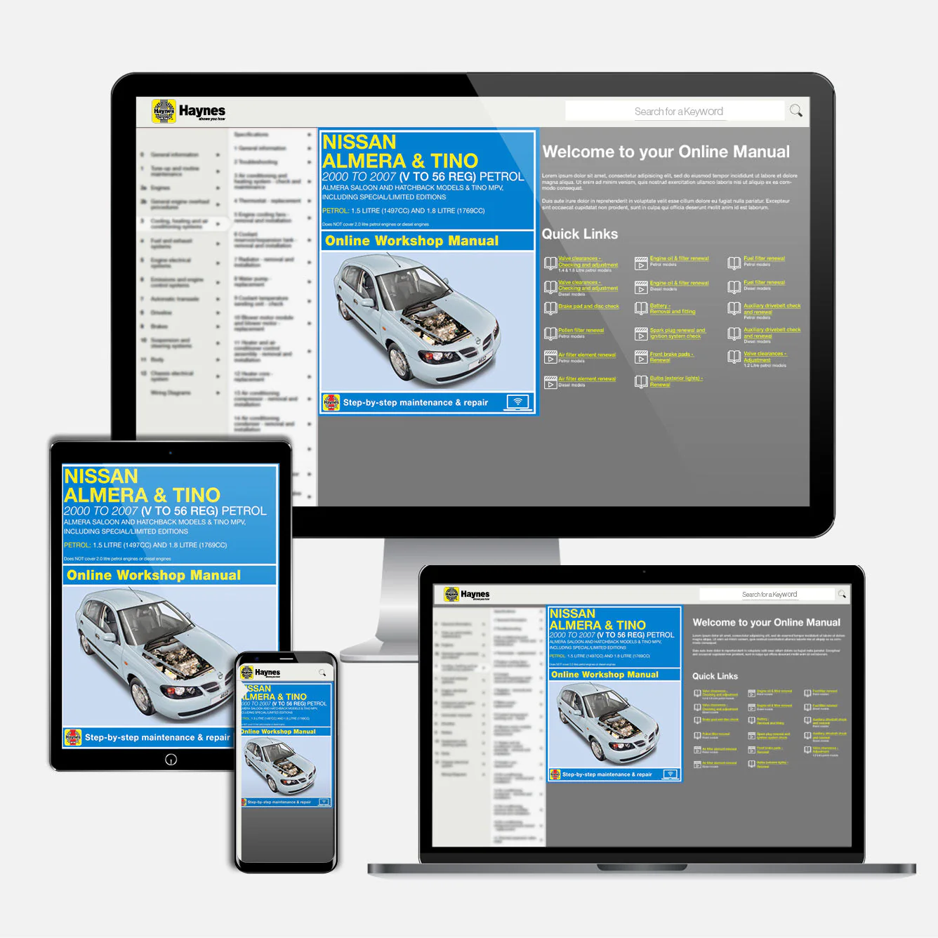 Nissan Almera & Tino Petrol (Feb 2000-2007) Haynes Repair Manual - Image 9