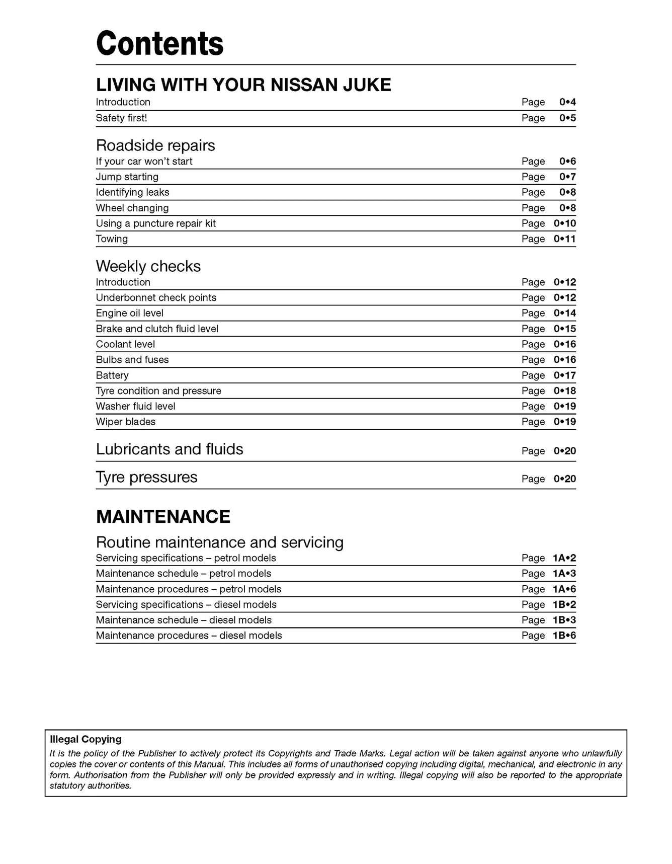 Nissan Juke (2010-2018) Haynes Repair Manual - Image 4