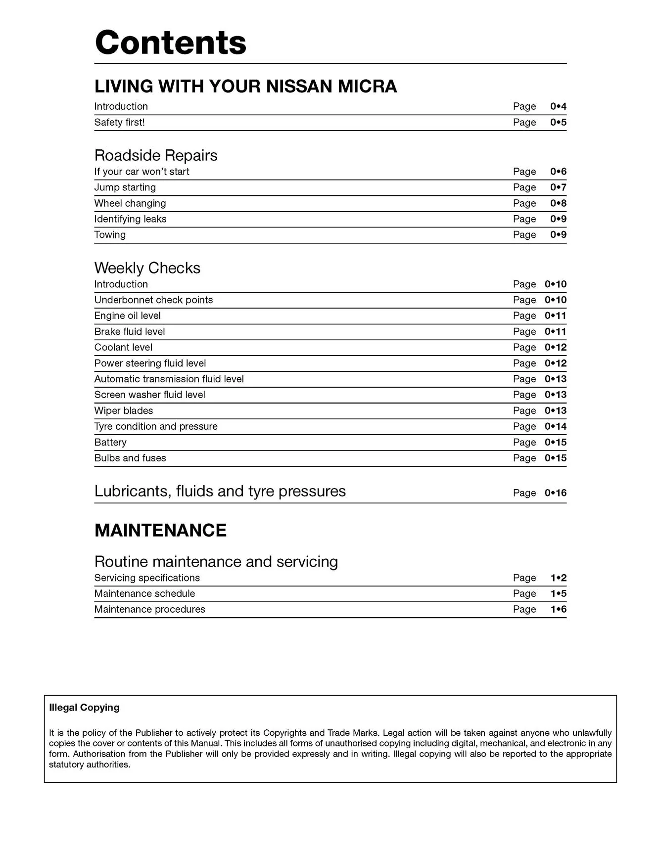 Nissan Micra (1993-2002) Haynes Repair Manual - Image 4