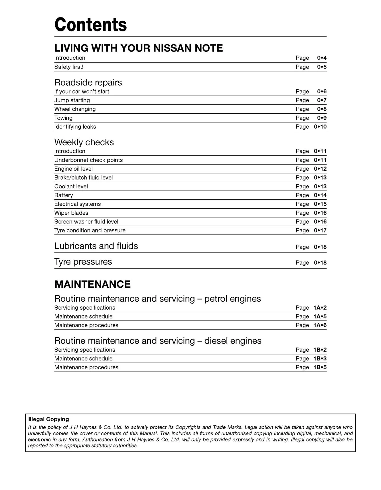 Nissan Note Petrol & Diesel (2006-Sept 2013) 06 to 63 Haynes Repair Manual - Image 4