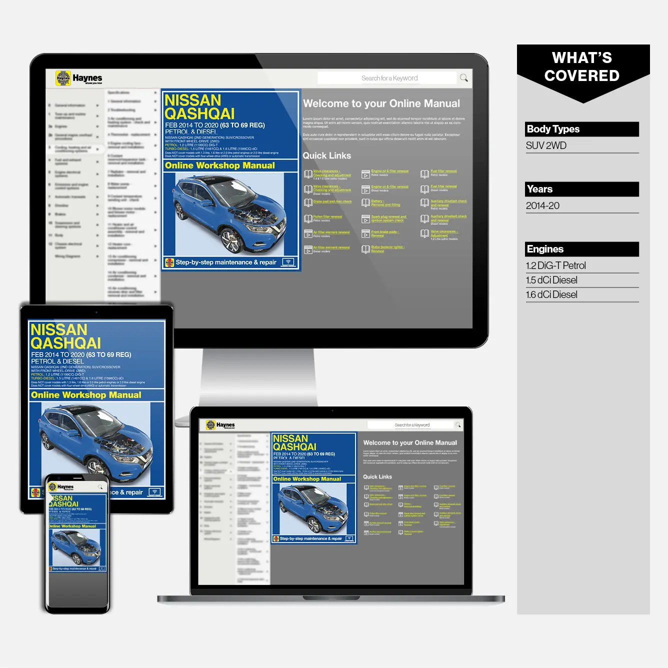 Nissan Qashqai (Feb 2014-2020) 63 to 69 Haynes Repair Manual - Image 9