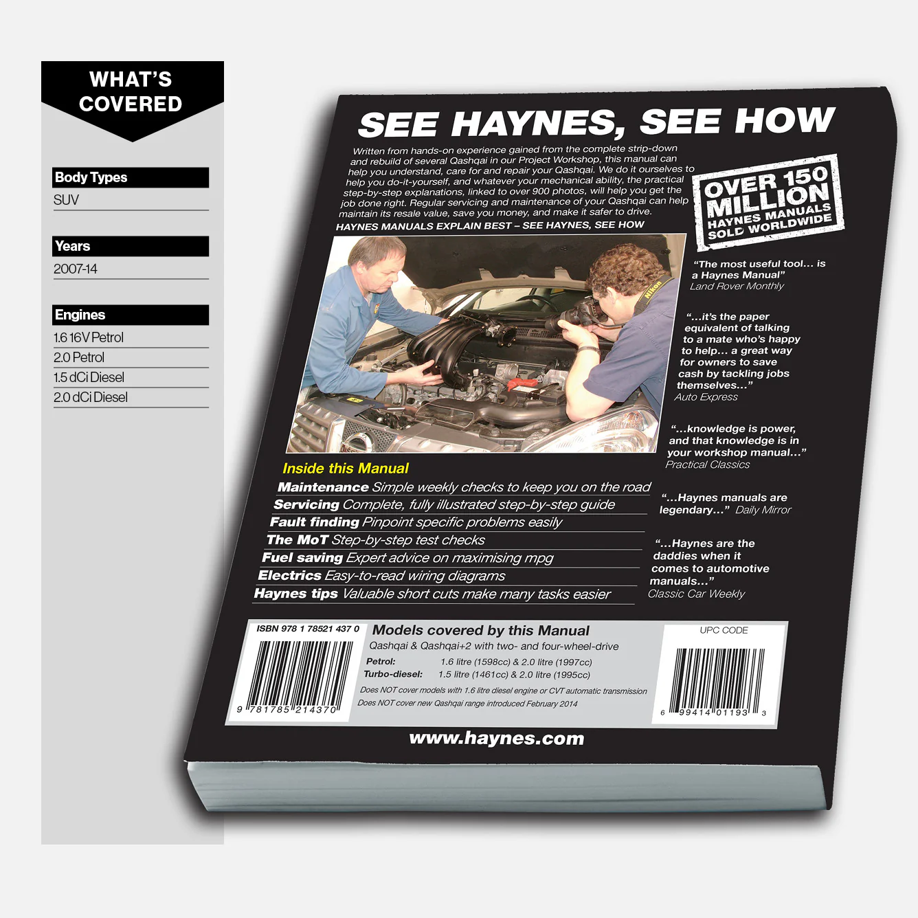 Nissan Qashqai Petrol & Diesel (2007-2014) Haynes Repair Manual - Image 3