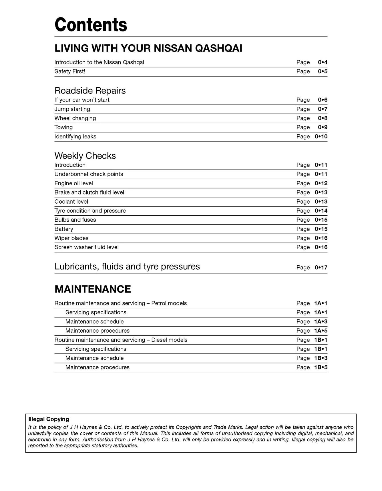 Nissan Qashqai Petrol & Diesel (2007-2014) Haynes Repair Manual - Image 4