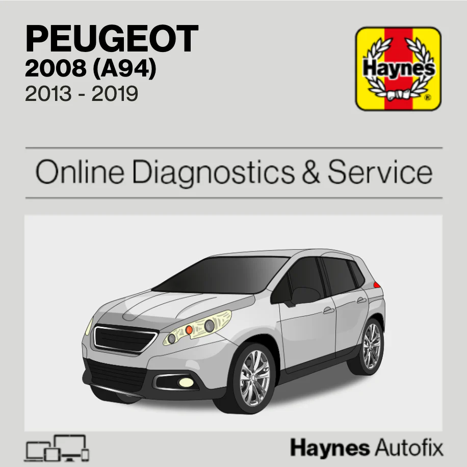 Peugeot 2008 (A94) 2013 to 2019 Haynes Online Diagnostics & Service Guide