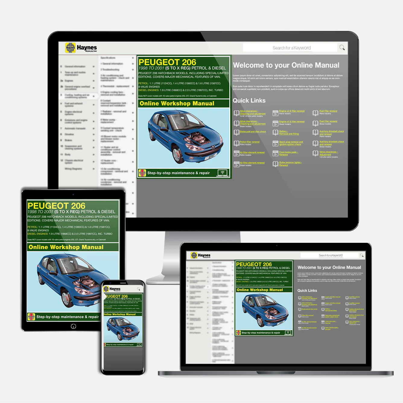 Peugeot 206 Petrol & Diesel (1998-2001) Haynes Repair Manual - Image 9