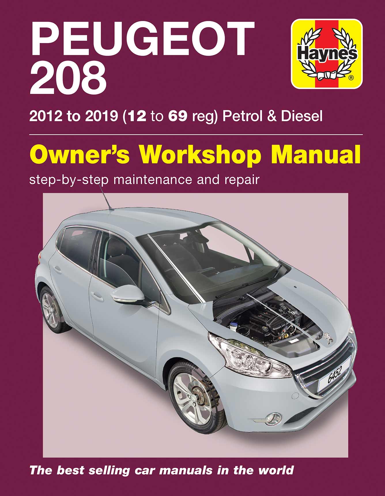Peugeot 208 Petrol & Diesel (2012-2019) 12 to 69 reg Haynes Repair Manual - Image 2