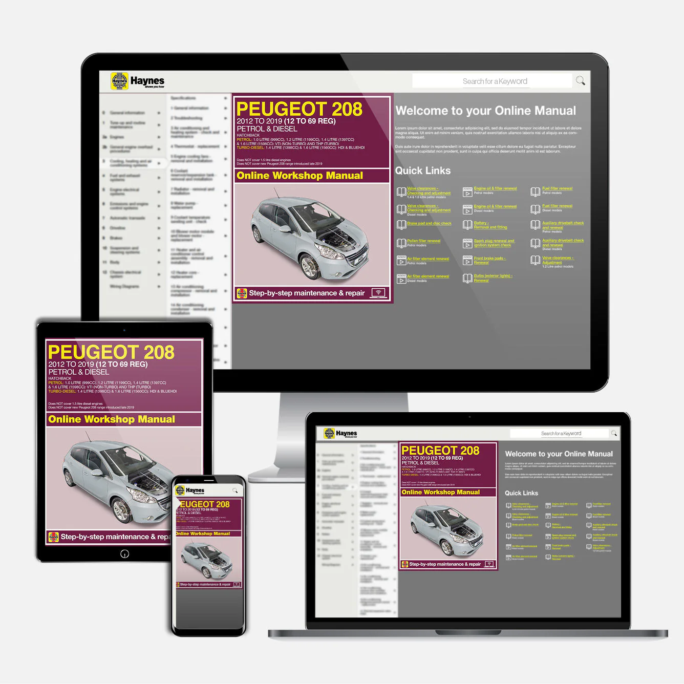 Peugeot 208 Petrol & Diesel (2012-2019) 12 to 69 reg Haynes Repair Manual - Image 9