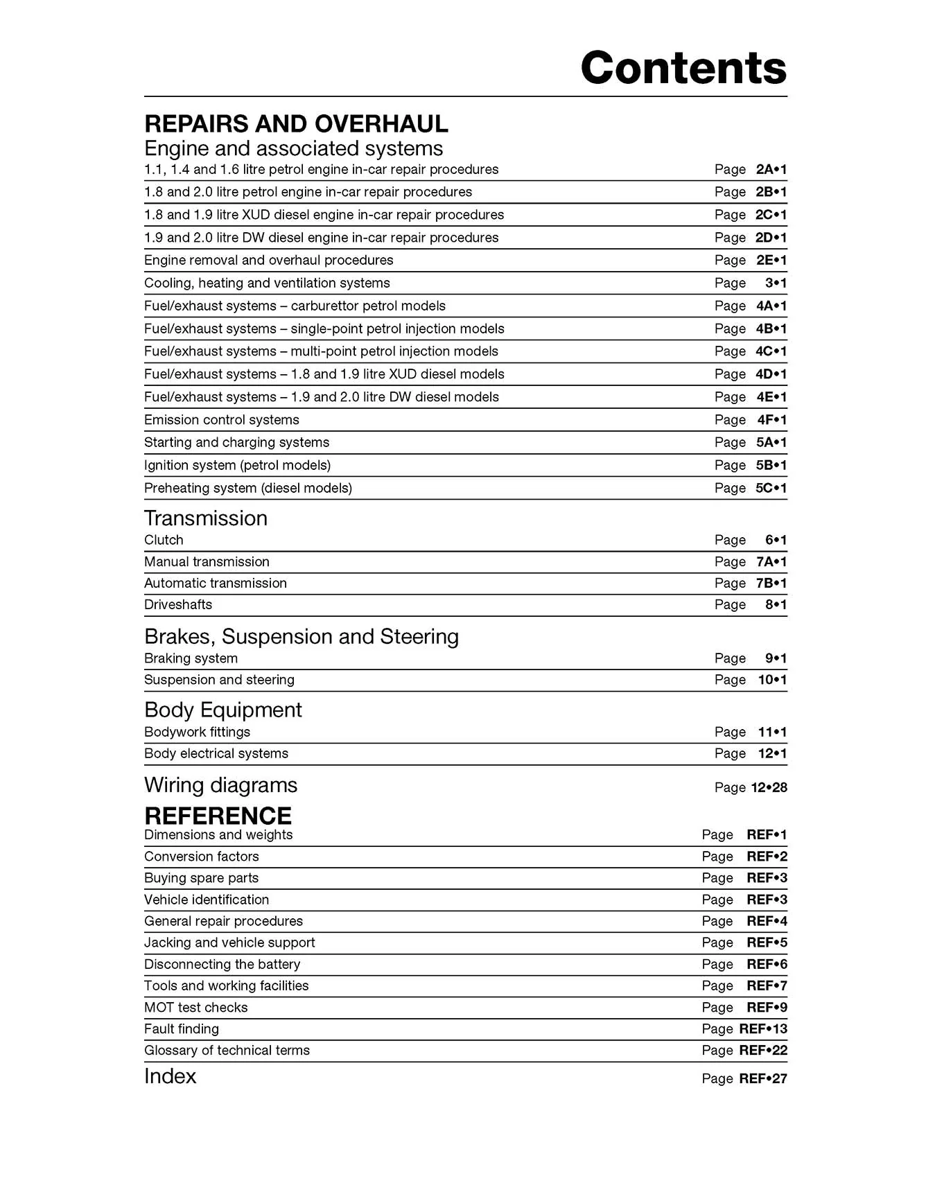 Peugeot 306 Petrol & Diesel (1993-2002) Haynes Repair Manual - Image 5