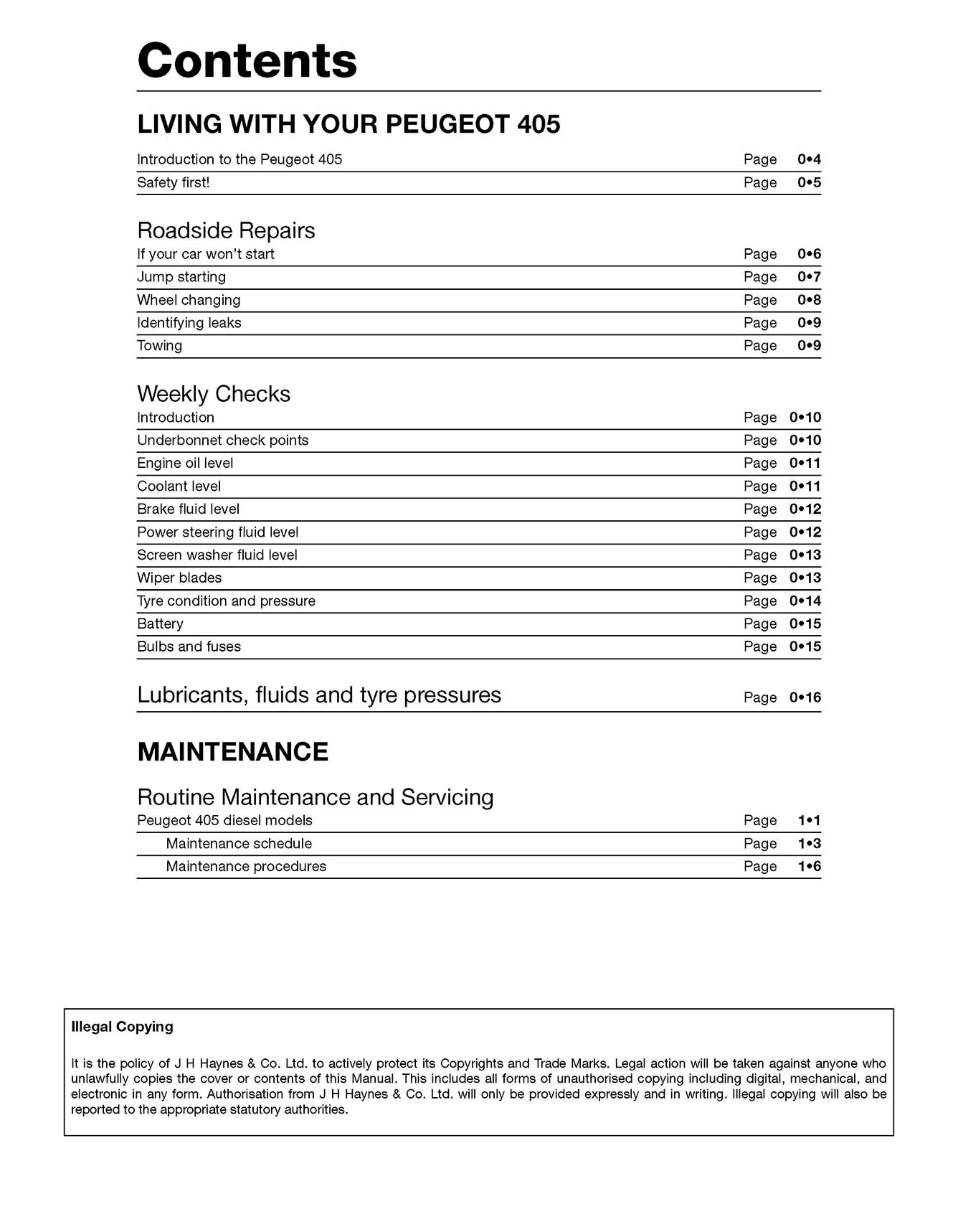 Peugeot 405 Diesel (1988-1997) Haynes Repair Manual - Image 3