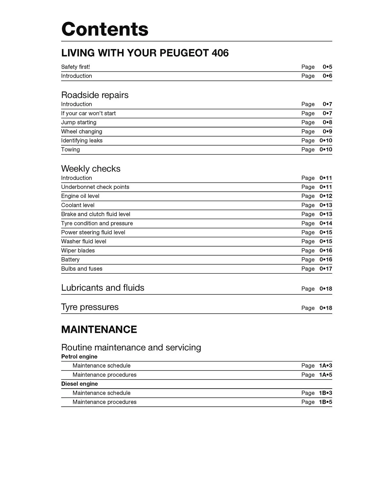 Peugeot 406 Petrol & Diesel (Mar 1999-2002) Haynes Repair Manual - Image 4