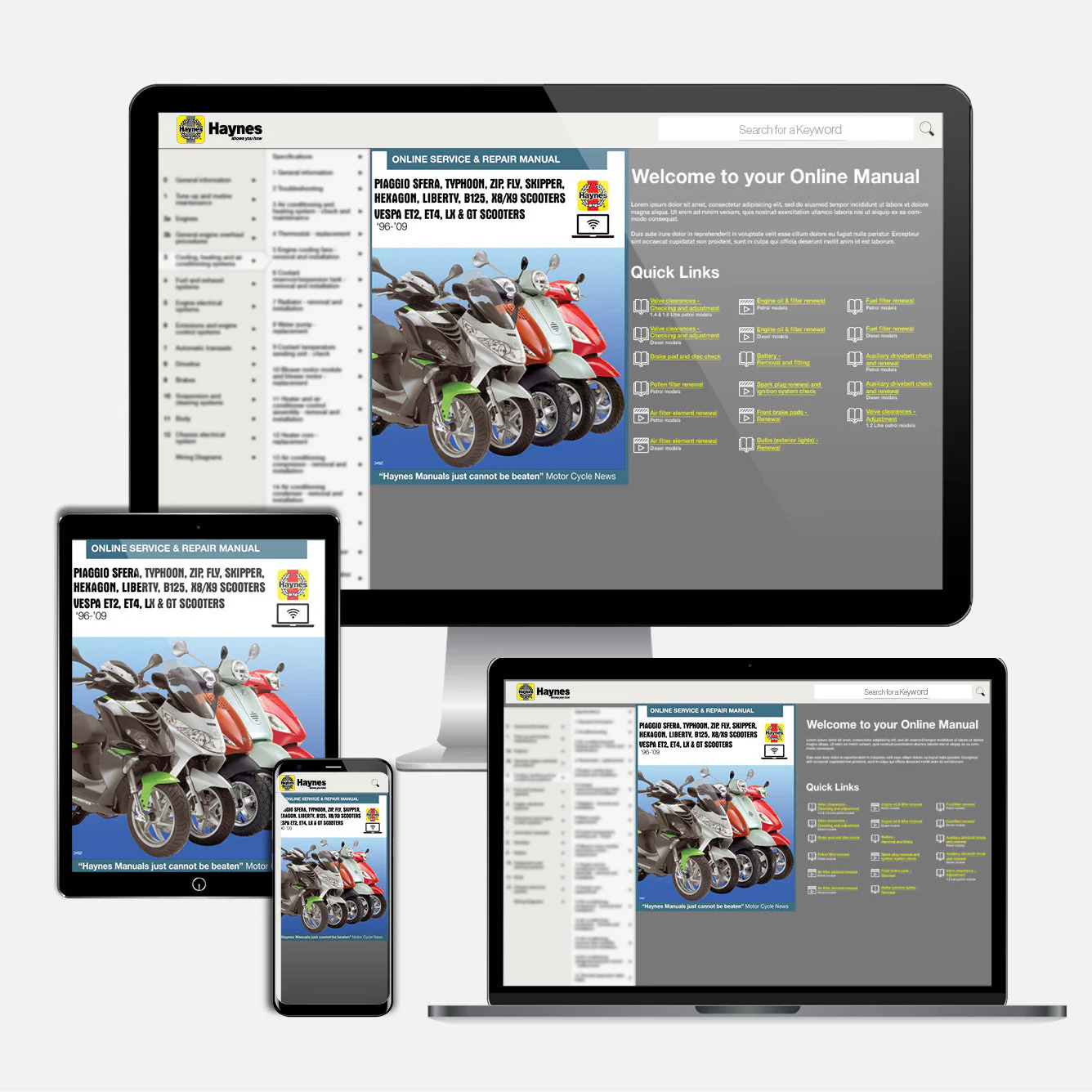 Piaggio & Vespa Scooters (1991-2009) Haynes Repair Manual - Image 9