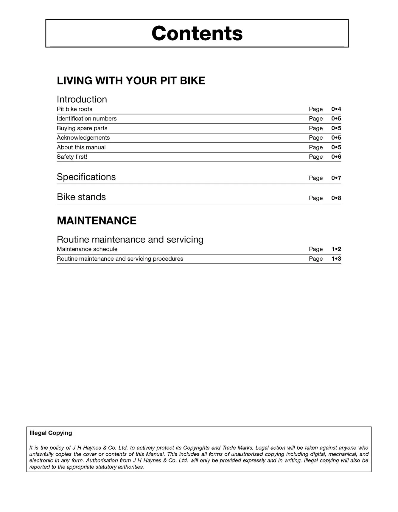 Pit Bikes Haynes Repair Manual - Image 4