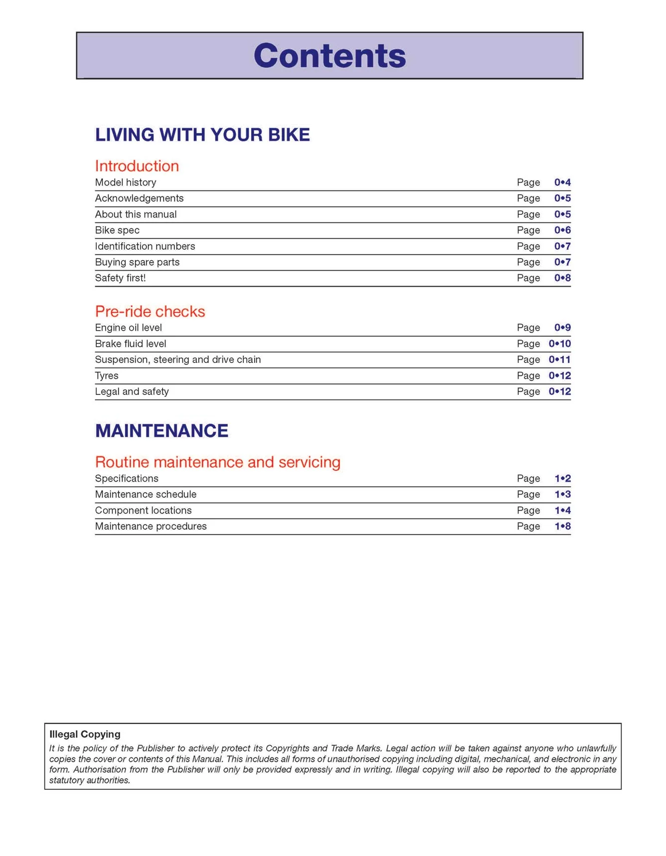 Pulse Adrenaline, Sinnis Apache, Superbyke RMR (2007-2014) Haynes Repair Manual - Image 4
