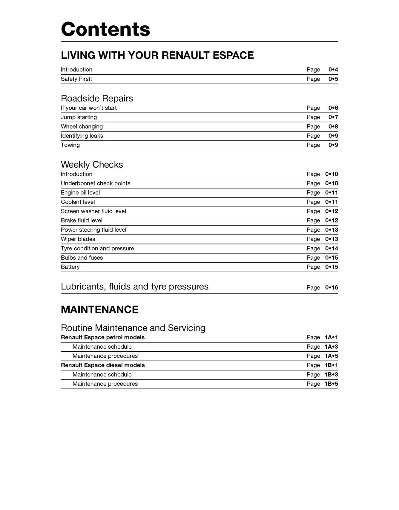Renault Espace Petrol & Diesel (1985-1996) Haynes Repair Manual - Image 3