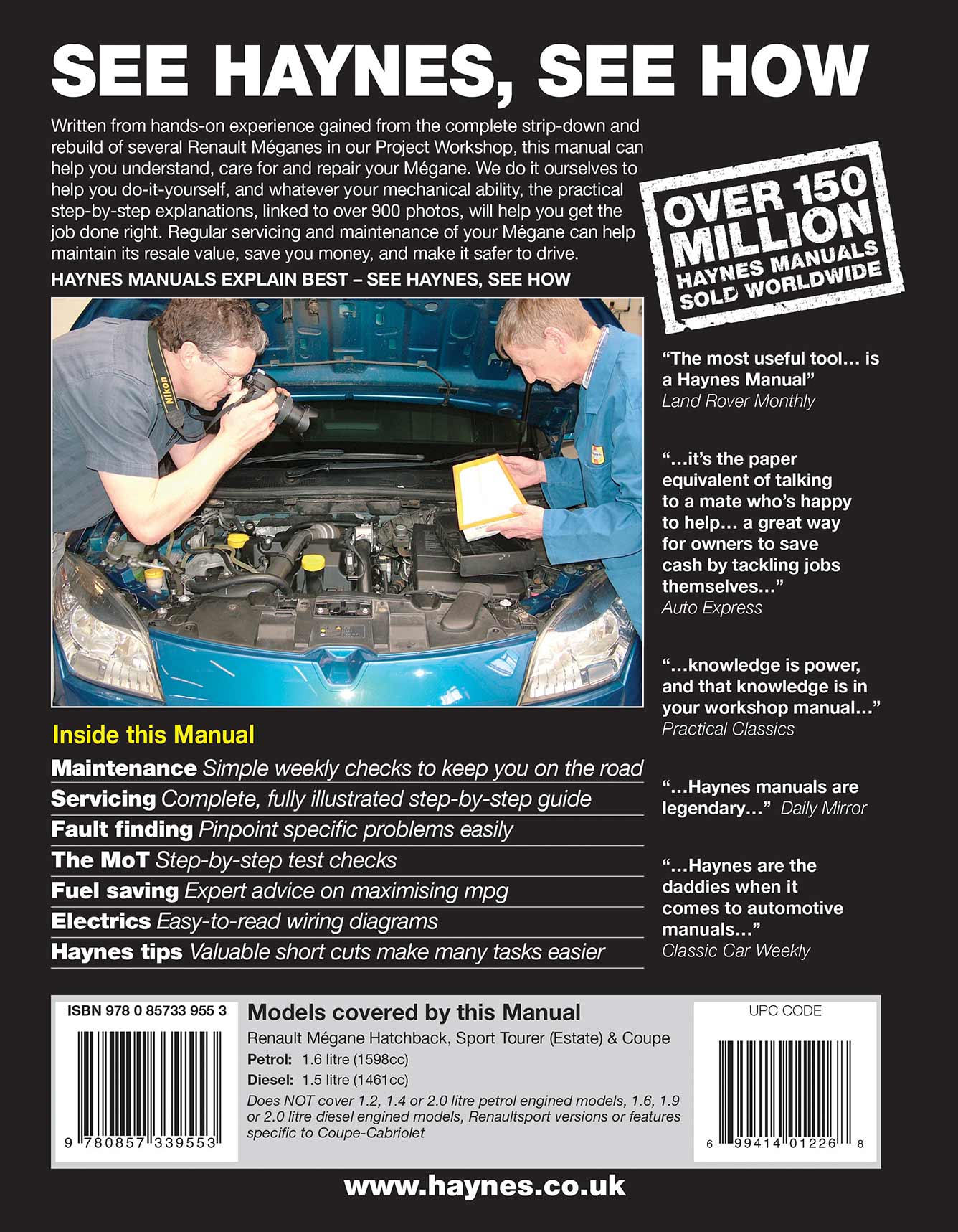 Renault Megane (2008-2014) Haynes Repair Manual - Image 3