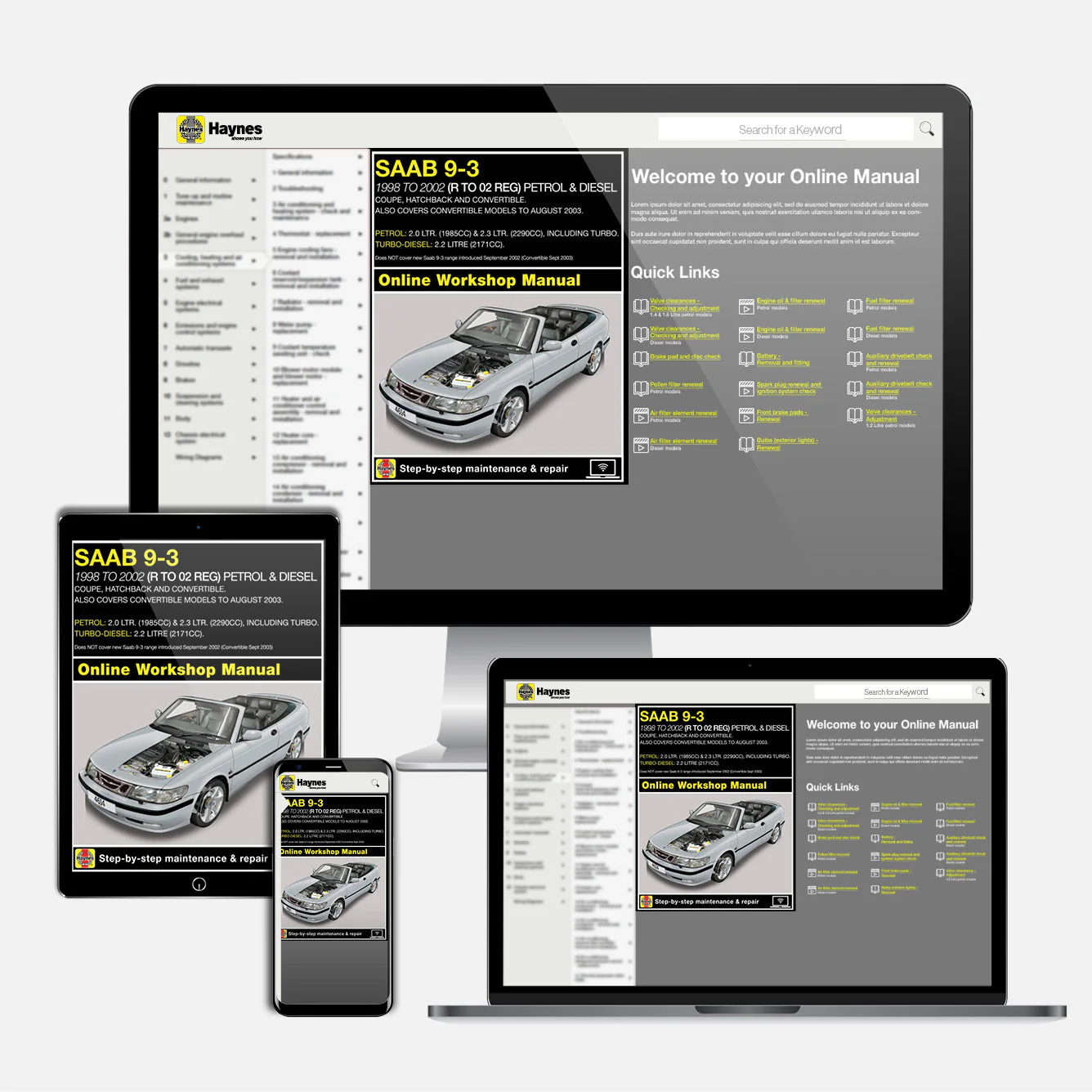 Saab 9-3 Petrol & Diesel (1998-Aug 2002) Haynes Repair Manual - Image 9