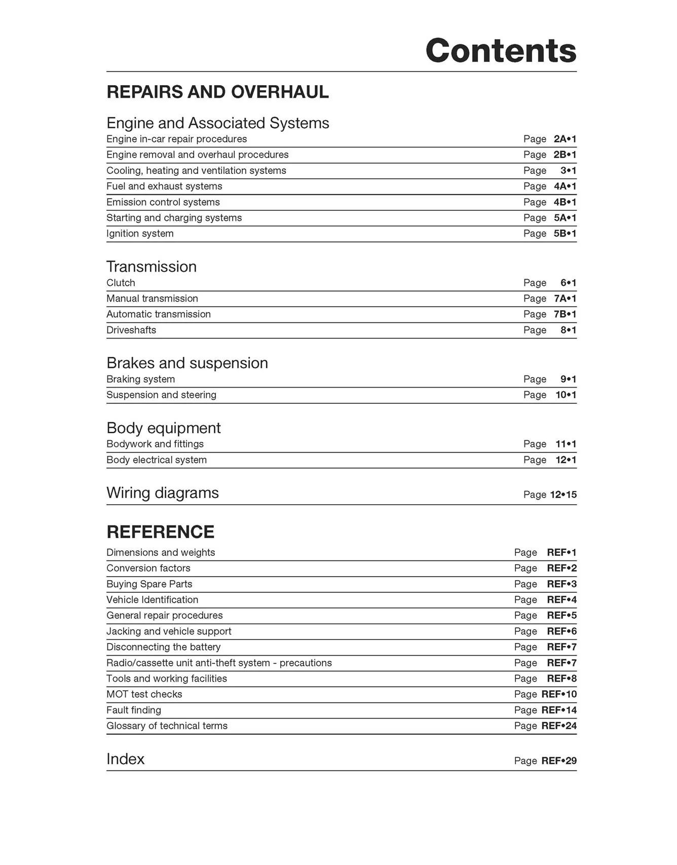 Saab 9-5 Petrol (1997-2005) Haynes Repair Manual - Image 4