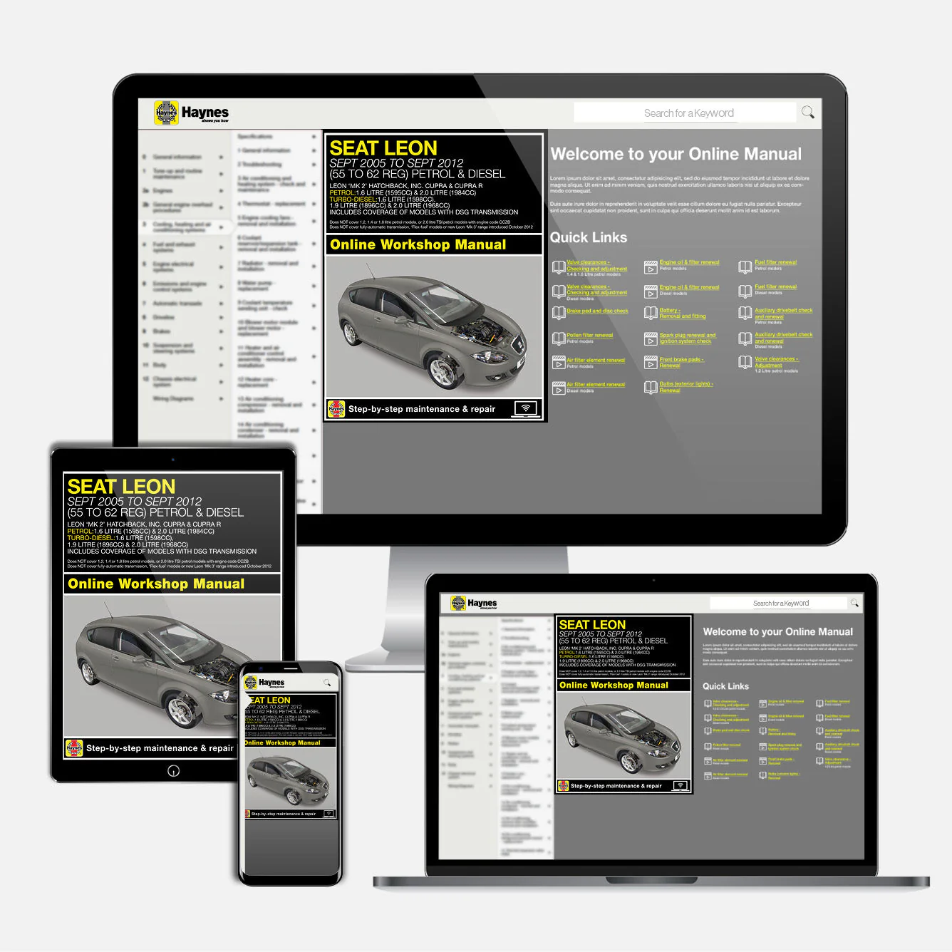 Seat Leon (Sept 2005-Sept 2012) 55 to 62 Haynes Repair Manual - Image 9