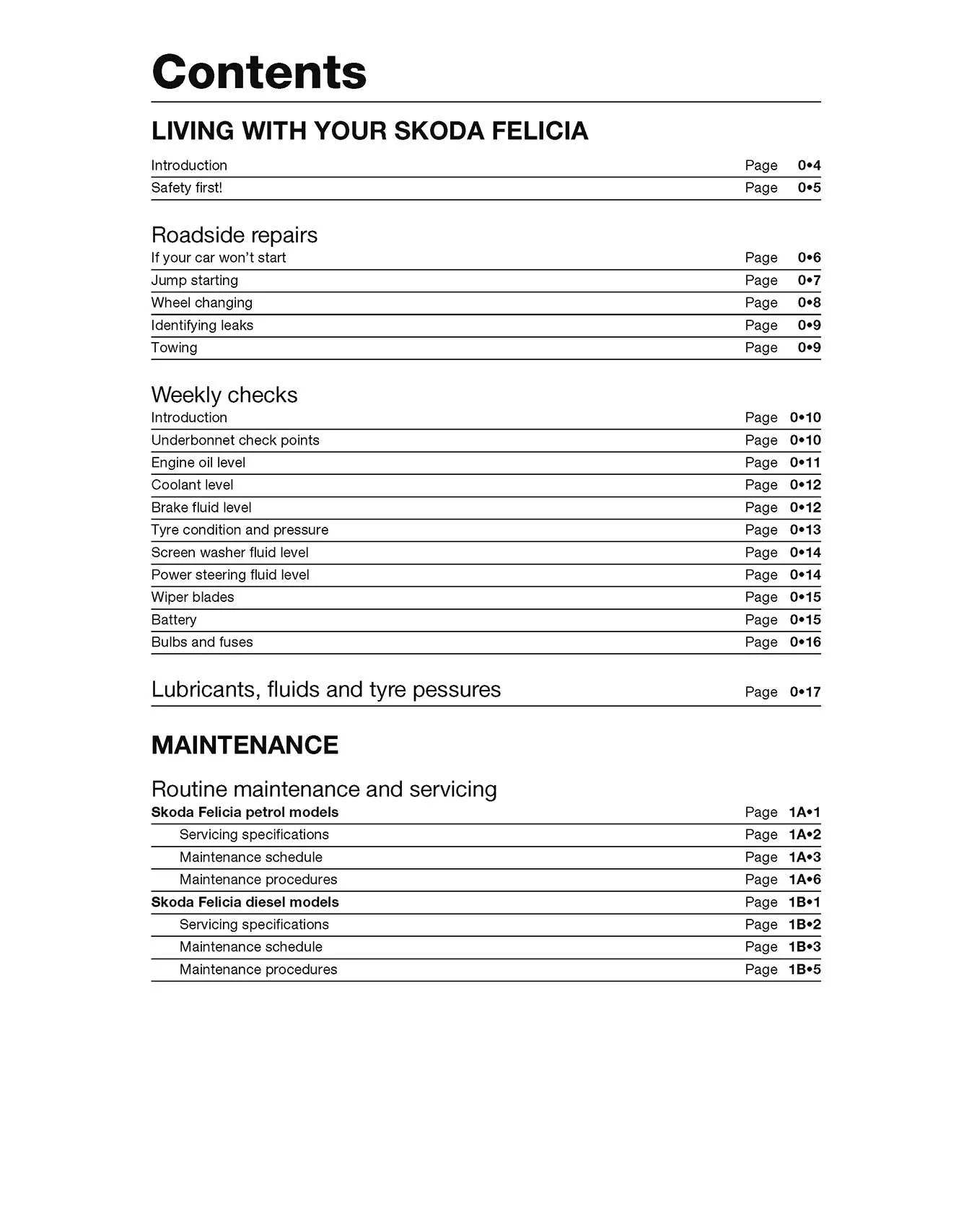 Skoda Felicia Petrol & Diesel (1995-2001) Haynes Repair Manual - Image 3