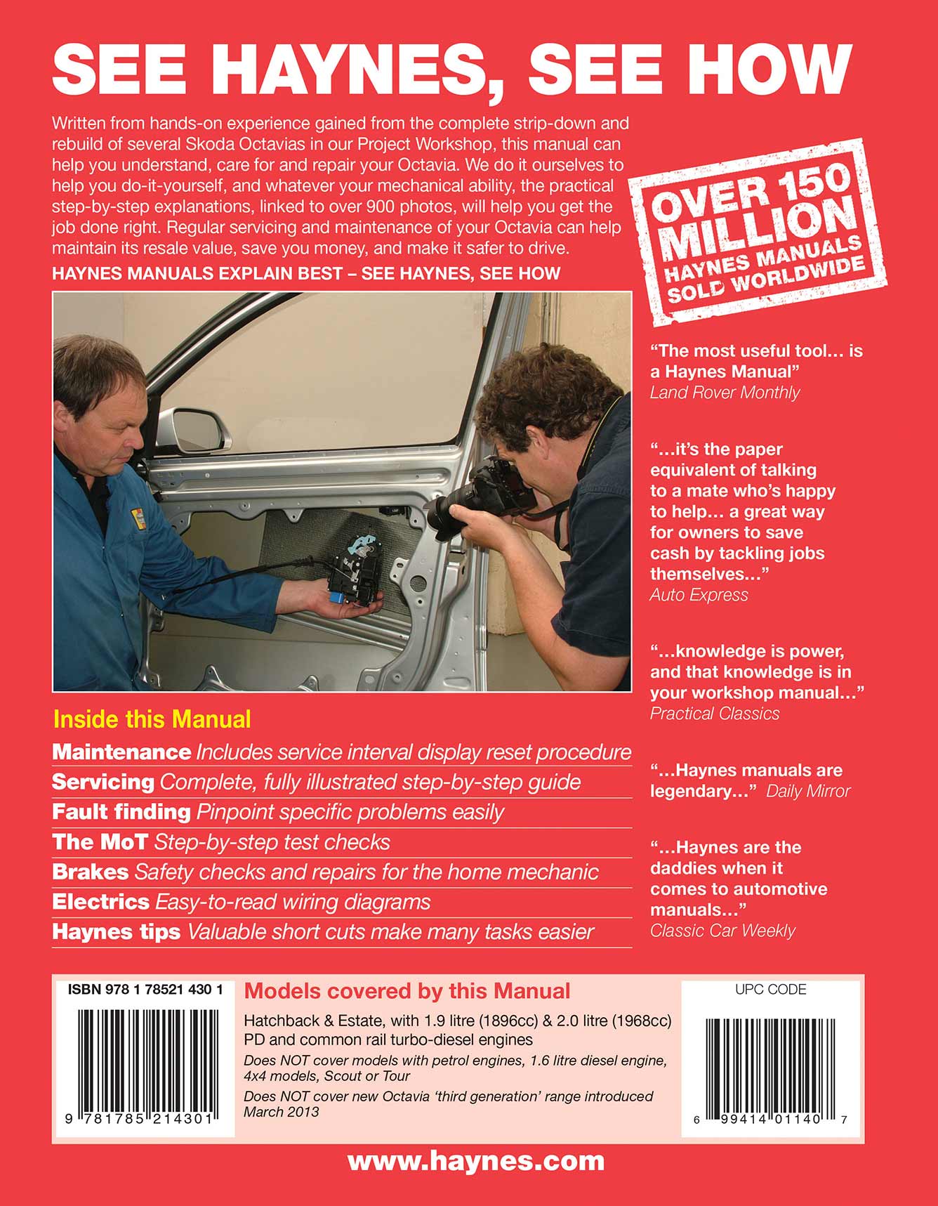 Skoda Octavia Diesel (May 2004-Mar 2013) Haynes Repair Manual - Image 3