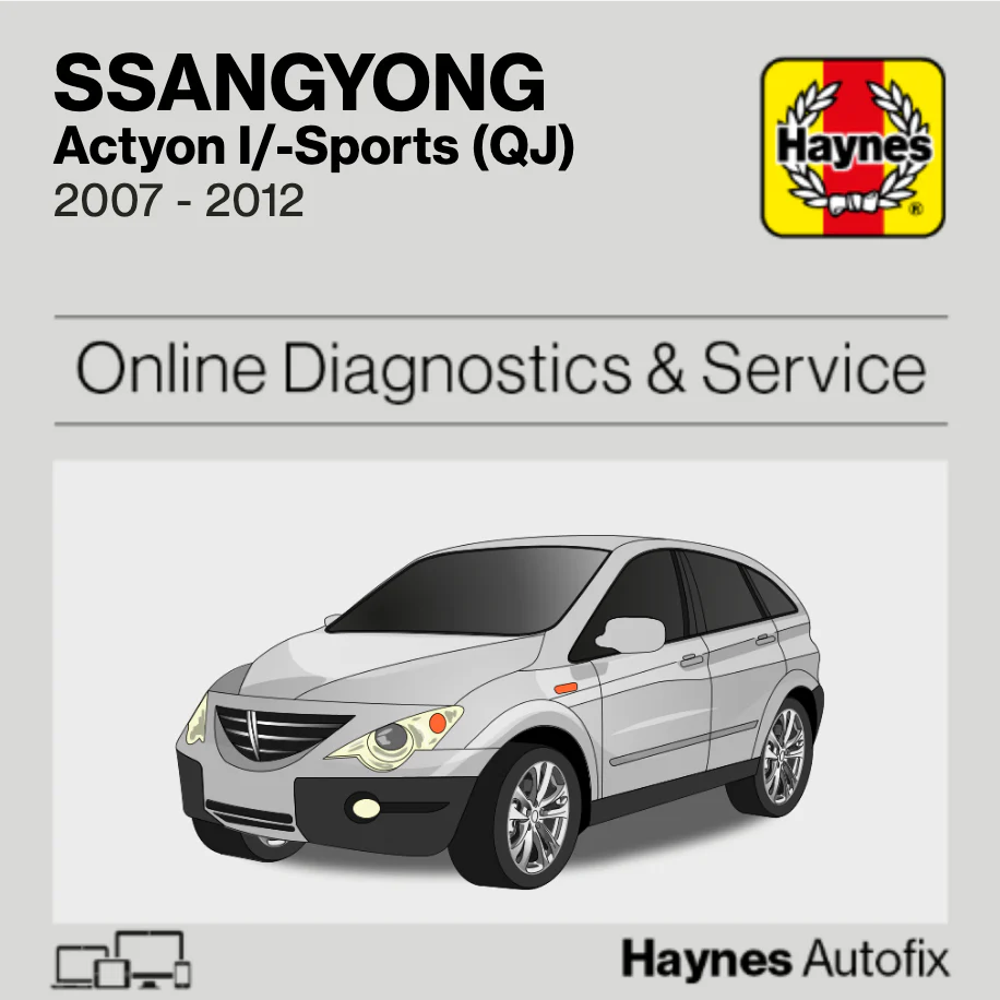 Ssangyong Actyon I/-Sports (QJ) 2007 to 2012 Haynes Online Diagnostics & Service Guide