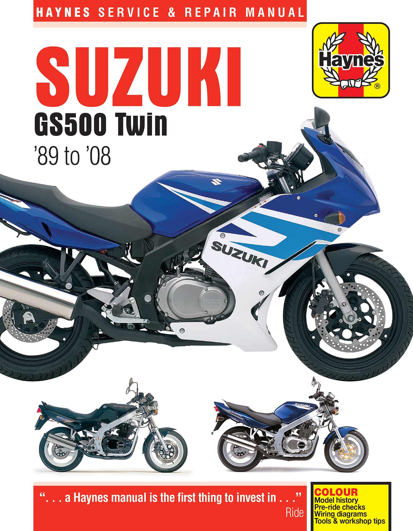 Suzuki GS500 Twin (1989-2008) Haynes Repair Manual - Image 2